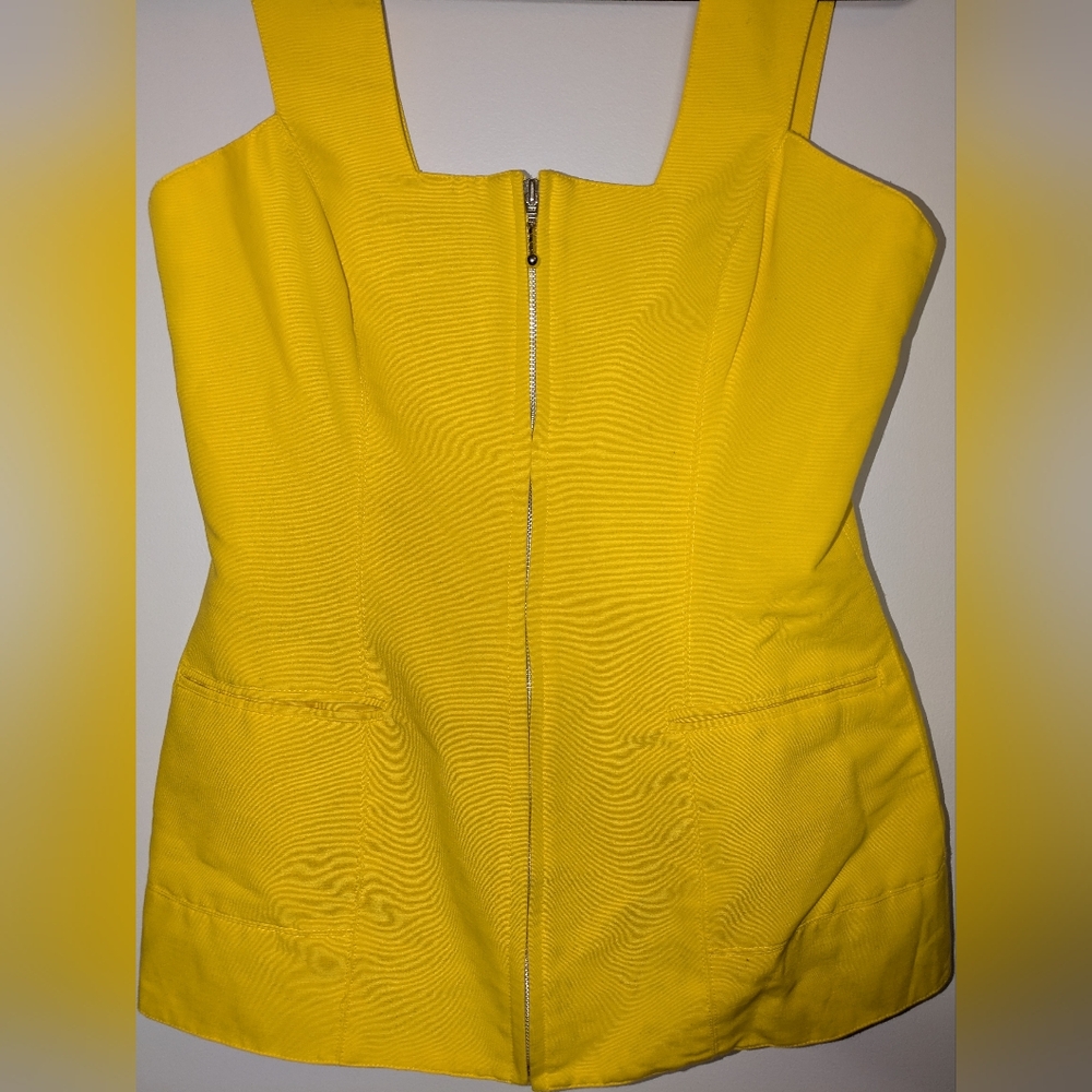 Annie Reva for Bugatchi Sturdy Zip Up Vest Top Women's Size 10 - Picture 3 of 7